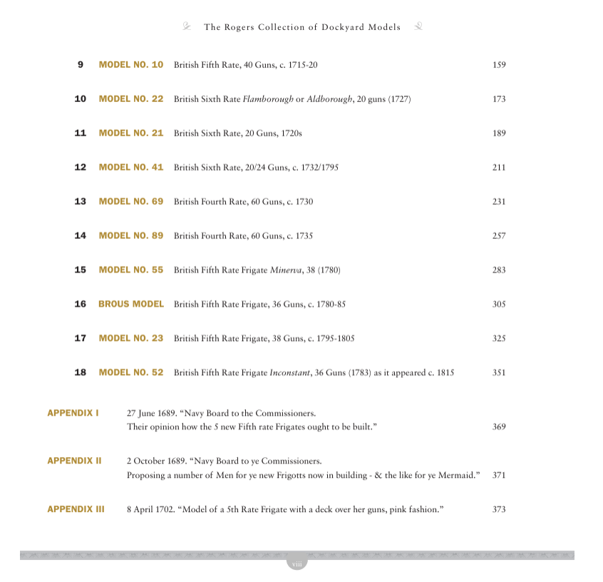 The Rogers Collection of Dockyard Models at the US Naval Academy Volume III by Grant Walker