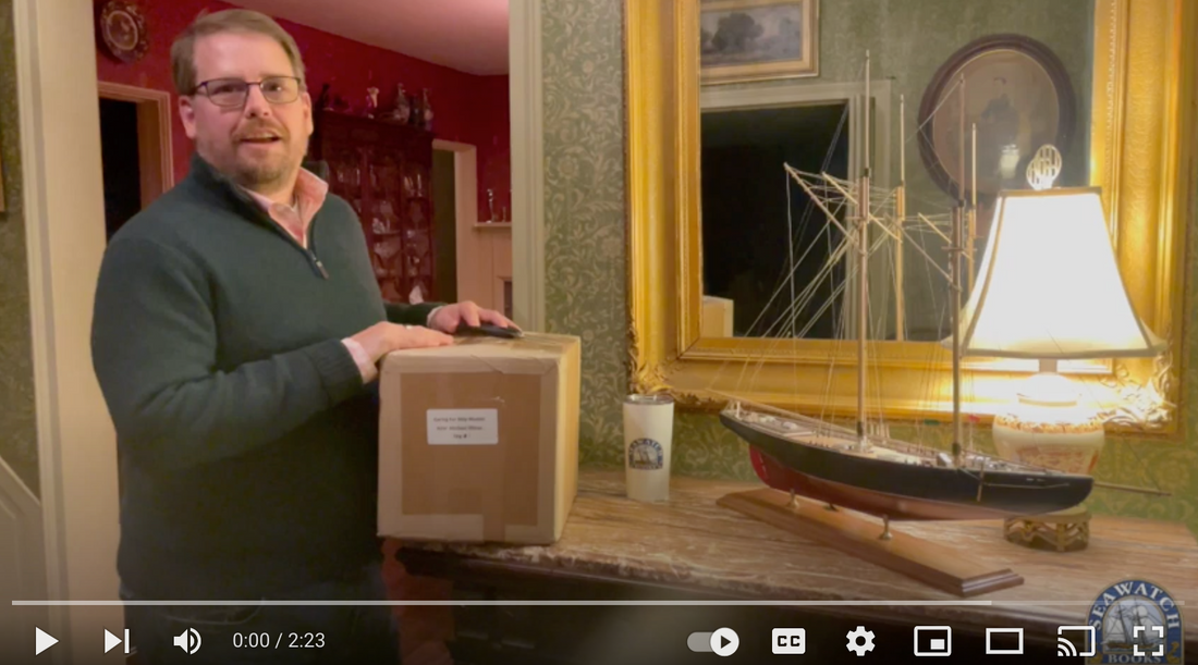Unboxing Caring for Ship Models