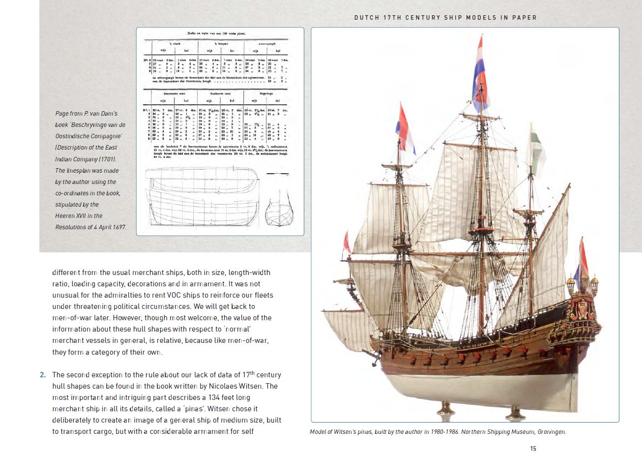 Dutch 17th Century Ship Models in Paper by Ab and Emiel Hoving